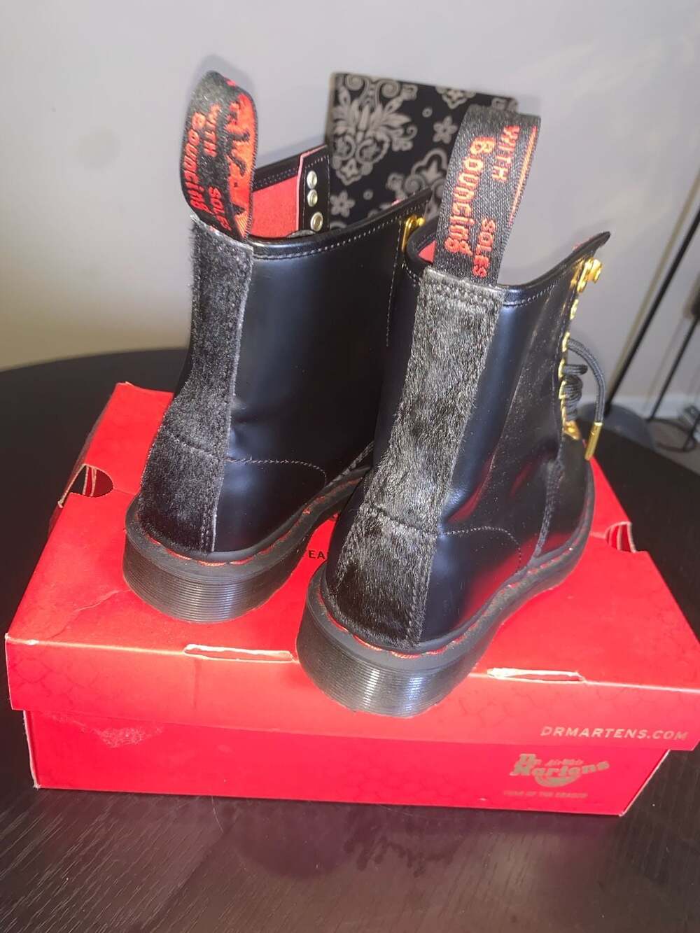 Dr. Martens 1460 Year of the Dragon (YOTD) Smooth Slice + Hair On Boots - Picture 4 of 5
